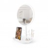 Miroir de table blanc avec LED et porte-bijoux recharcheable MIZO de Yoghi