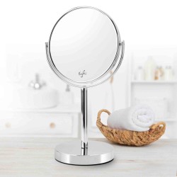 MIROIR GROSSISSANT EN METAL DEUX FACES X1 ET X10 MRR3 YOGHI