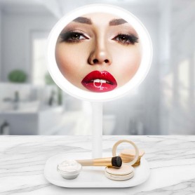 MIROIR GROSSISSANT ROND LED TACTILE BEAUTY STAND YOGHI