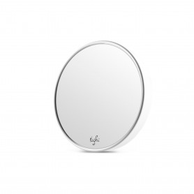 Yoghi - MINI M - Miroir grossissant 10X à ventouses - Métal chromé - Diamètre 15 cm - Fixation murale universelle