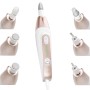 Yoghi - Nail Precision - Blanc et rose gold - Kit manucure pédicure - 7 embouts - LED