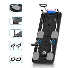 Yoghi - YOGHILATE - Noir - Planche de Pilates Multifonction - Minuteur Digital - Pliable